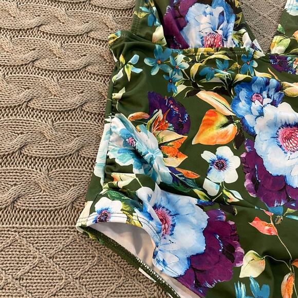 NWT Shein Floral One Piece Swimsuit ~ XL - Picture 5 of 10